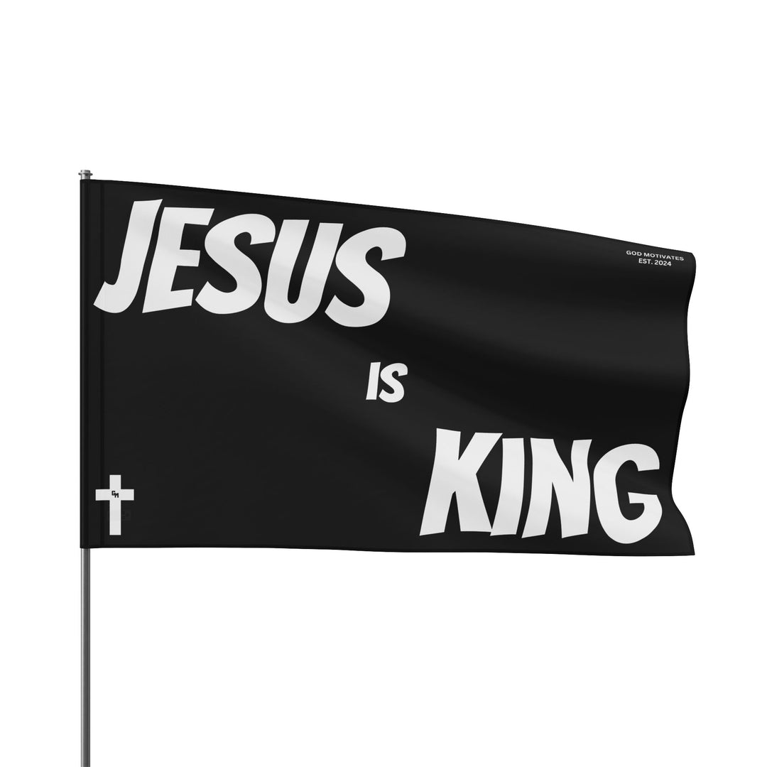 Jesus is King Flag